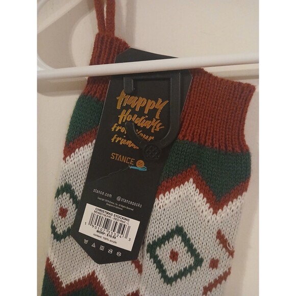 2 Stance Knit  Christmas Holiday Stockings Country Rustic Western Stripe New - Picture 4 of 4